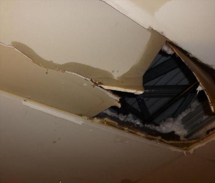 Water Damage to Ceiling Tile